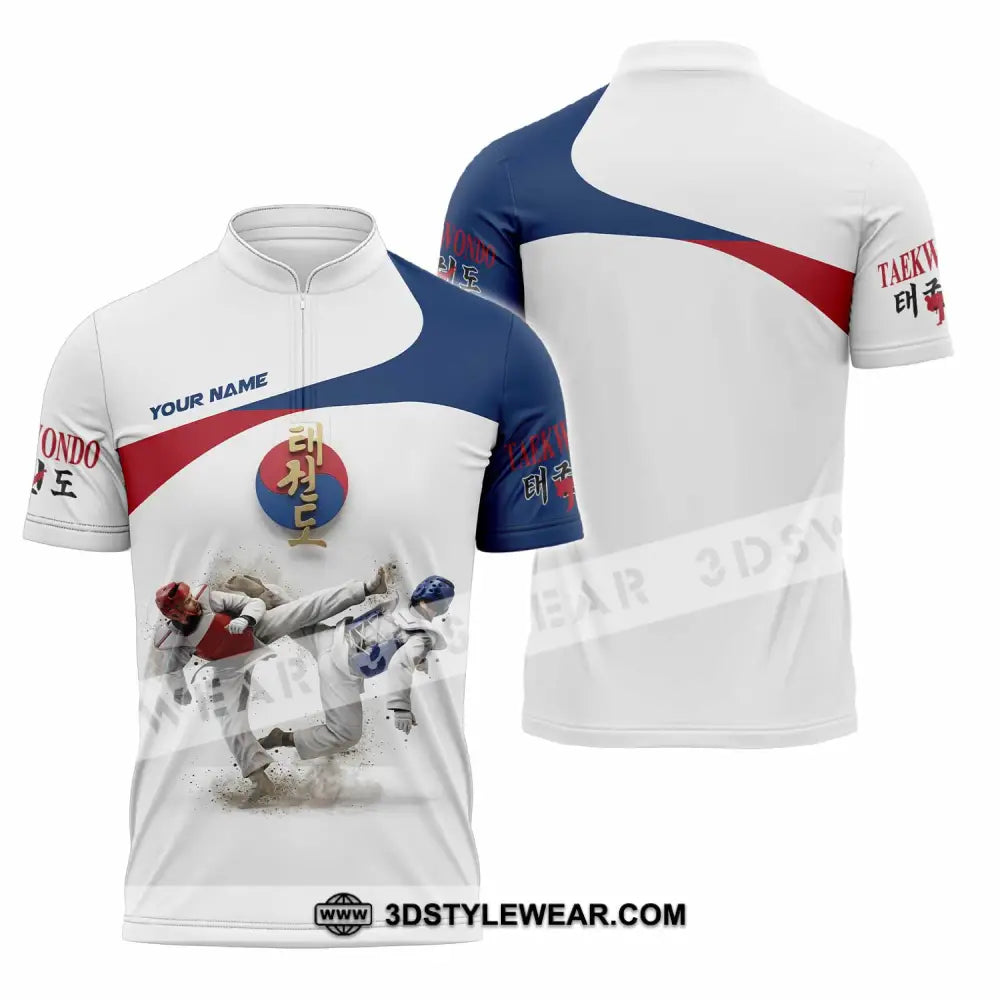 Unisex Shirt - Custom Taekwondo Shirt - Zipper Polo Shirt / S - T-shirt
