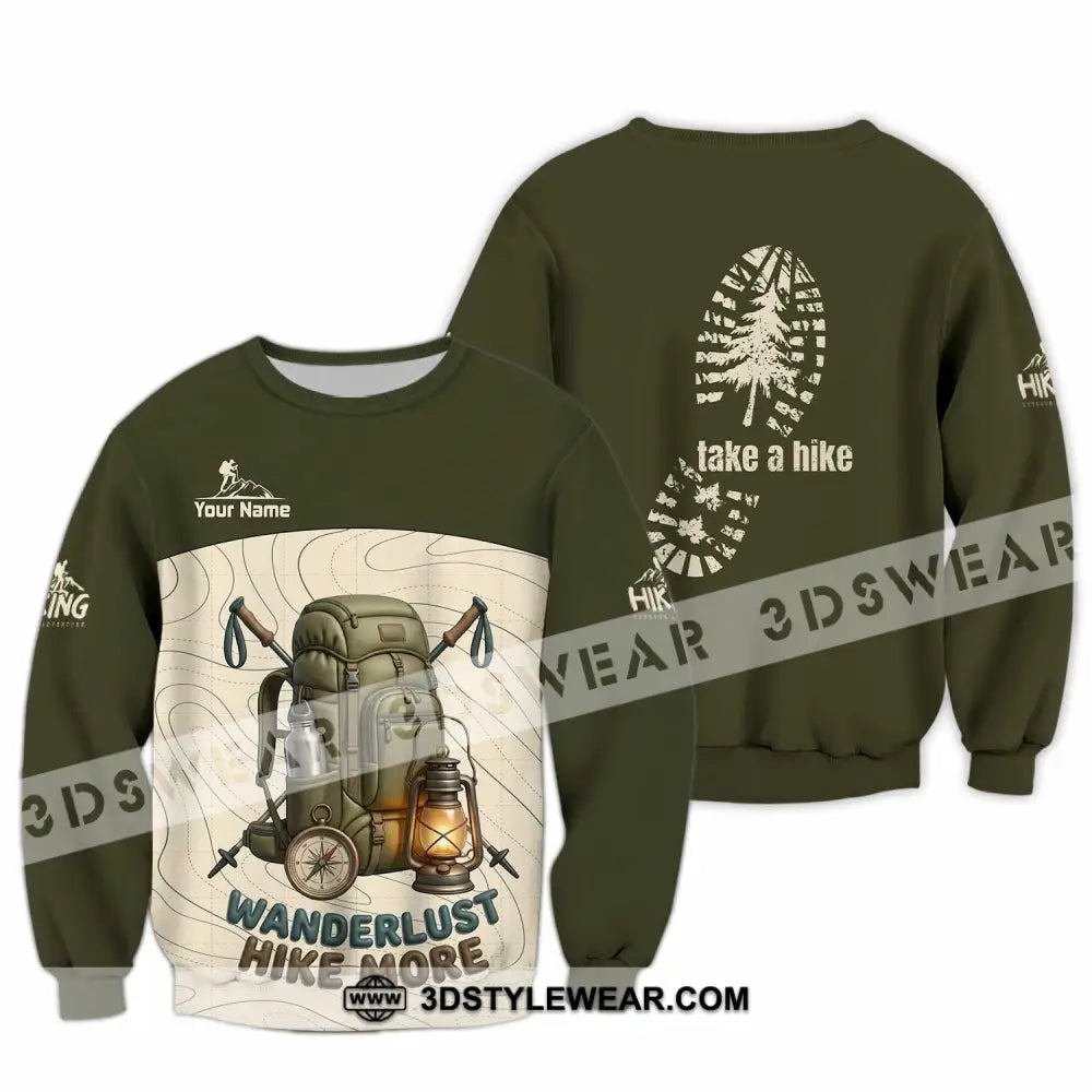 Unisex Shirt - Custom Take A Hike Wanderlust Hike More Shirt - Long Sleeve / S - T-shirt