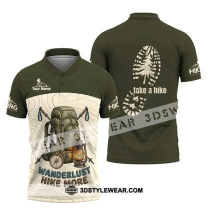 Unisex Shirt - Custom Take A Hike Wanderlust Hike More Shirt - Polo Shirt / S - T-shirt