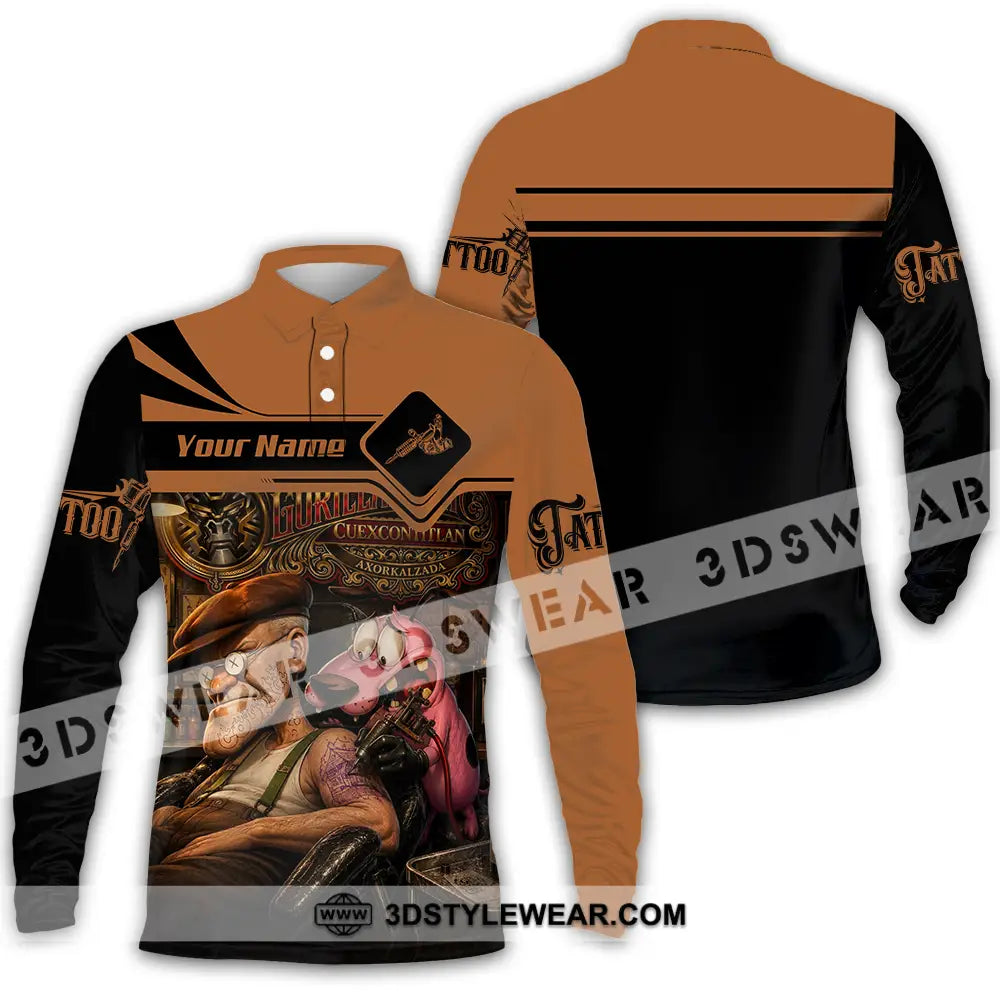 Unisex Shirt - Custom Tattoo Shirt - Long Sleeve Polo / S - T-shirt