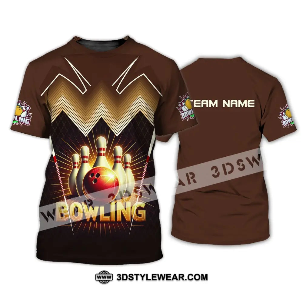 Unisex Shirt Custom Team Name Bowling For Clubs Gift T-Shirt / S