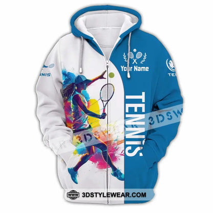 Unisex Shirt - Custom Tennis Shirt - Zipper Hoodie / S - T-shirt