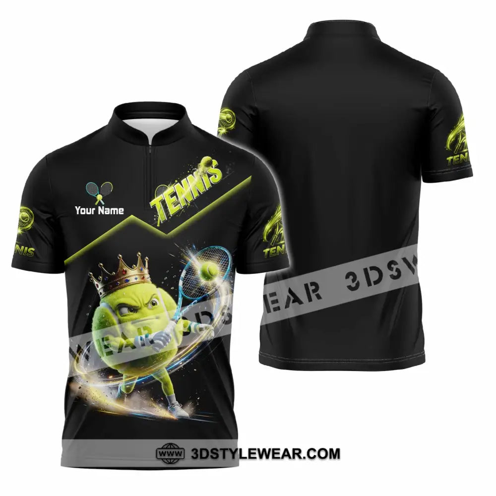 Unisex Shirt - Custom Tennis Shirt - Zipper Polo Shirt / S - T-shirt