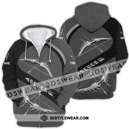 Unisex Shirt - Custom Text Shirt Archer Zipper Hoodie / S T-shirt