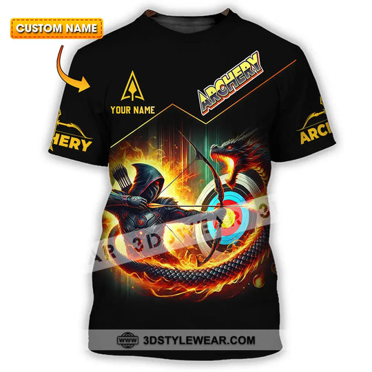 Unisex Shirt - Custom Text Shirt Archery style option 1