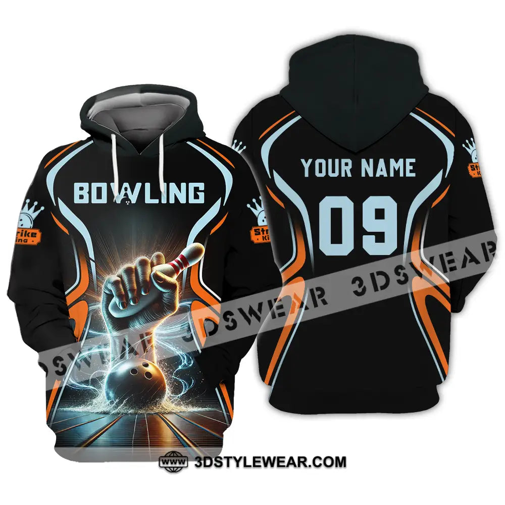 Unisex Shirt - Custom Text Shirt Bowling Hoodie / S T-shirt