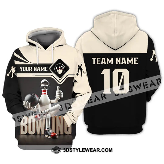 Unisex Shirt - Custom Text Shirt Bowling style option 2