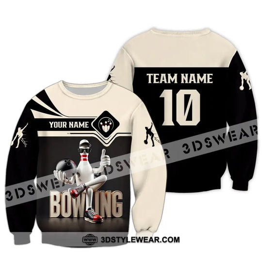 Unisex Shirt - Custom Text Shirt Bowling style option 4