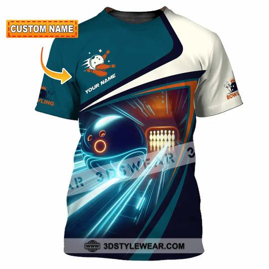 Unisex Shirt - Custom Text Bowling Player Shirt style option 1