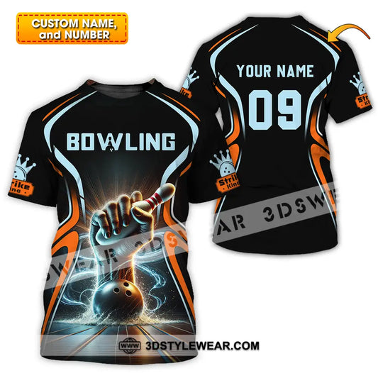 Unisex Shirt - Custom Text Shirt Bowling T-shirt