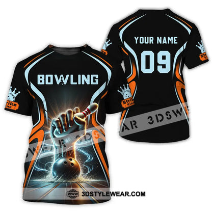 Unisex Shirt - Custom Text Shirt Bowling T-Shirt / S T-shirt