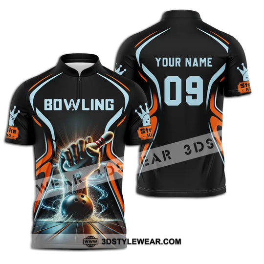 Unisex Shirt - Custom Text Shirt Bowling style option 2