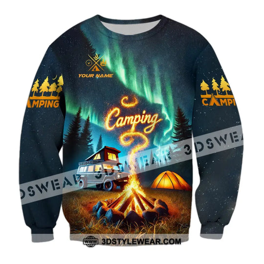 Unisex Shirt - Custom Text Shirt Camping style option 4