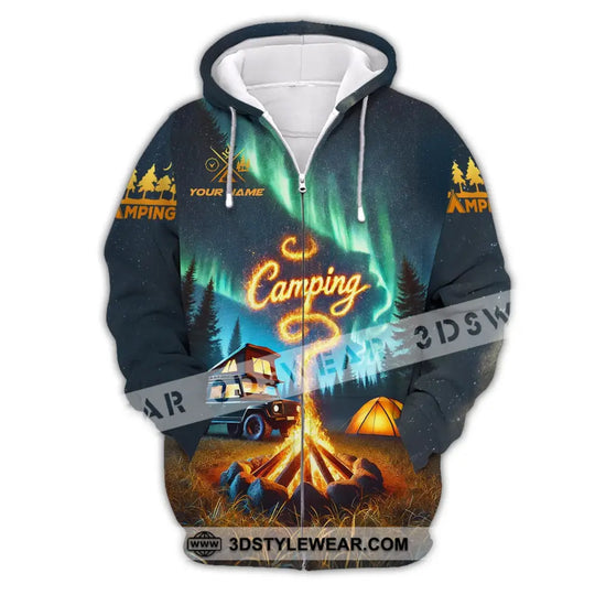 Unisex Shirt - Custom Text Shirt Camping style option 3