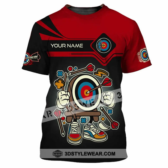 Unisex Shirt - Custom Text Shirt Cartoon Archery style option 2