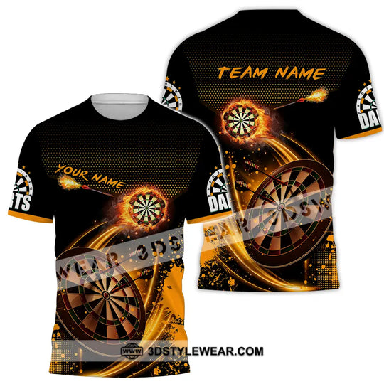 Unisex Shirt - Custom Text Shirt, Dart Shirt style option 2