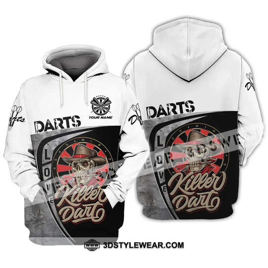 Unisex Shirt - Custom Text Darts Player Sport Shirt, Killer style option 3