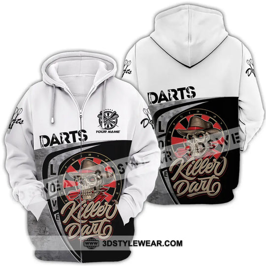 Unisex Shirt - Custom Text Darts Player Sport Shirt, Killer style option 4