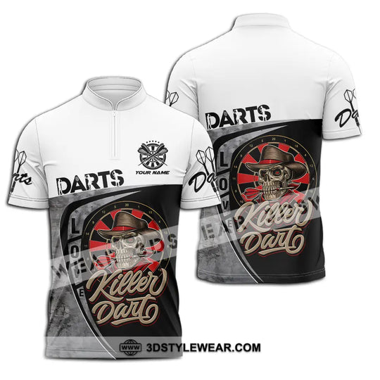 Unisex Shirt - Custom Text Darts Player Sport Shirt, Killer style option 2