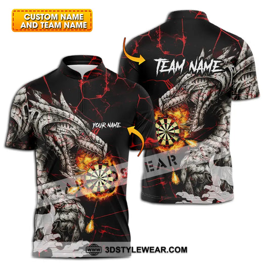 Unisex Shirt - Custom Text Shirt, Dragon Dart Shirt style option 1