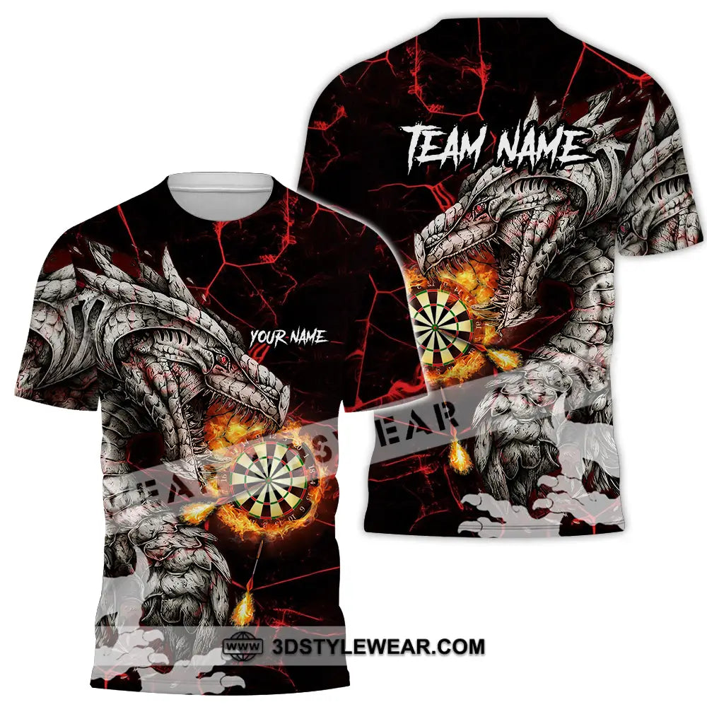 Unisex Shirt - Custom Text Shirt Dragon Dart Shirt T-Shirt / S T-shirt