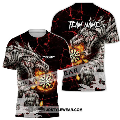 Unisex Shirt - Custom Text Shirt Dragon Dart Shirt T-Shirt / S T-shirt