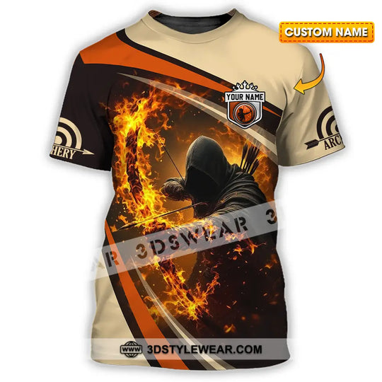 Unisex Shirt - Custom Text Shirt Fire Archery style option 1