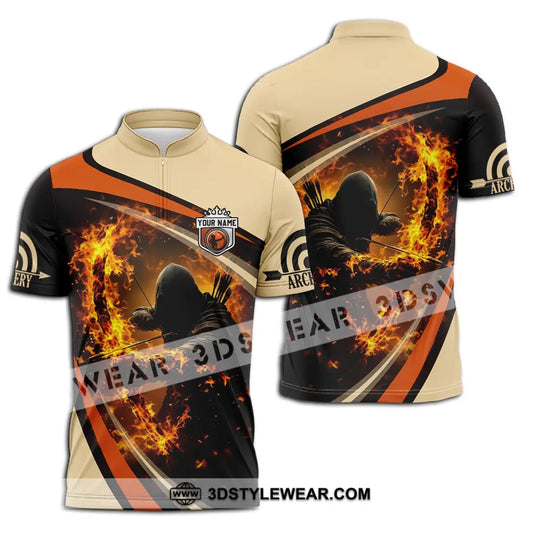 Unisex Shirt - Custom Text Shirt Fire Archery style option 2