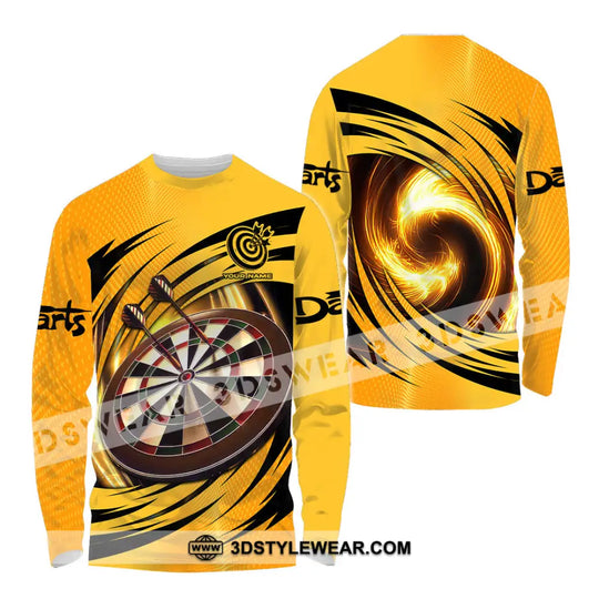 Unisex Shirt - Custom Text Golden Darts Sport Shirt style option 4