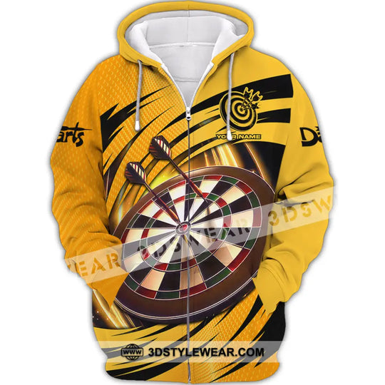 Unisex Shirt - Custom Text Golden Darts Sport Shirt style option 2