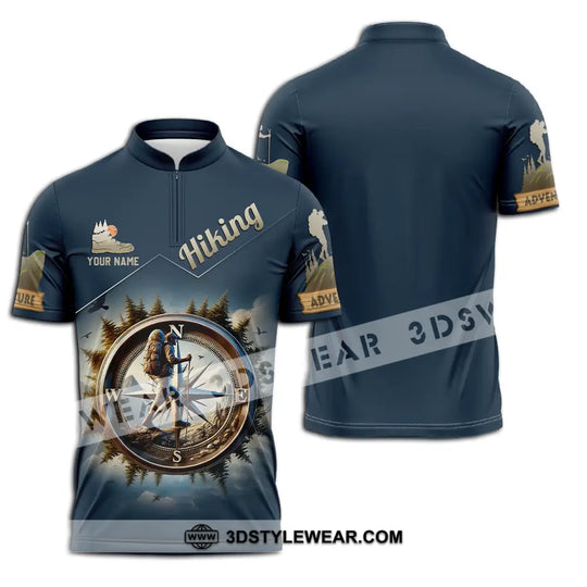 Unisex Shirt - Custom Text Shirt Hiking Compass style option 2