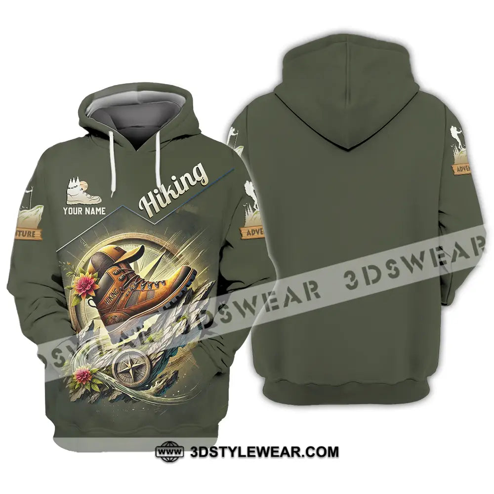 Unisex Shirt - Custom Text Shirt Hiking Hoodie / S T-shirt