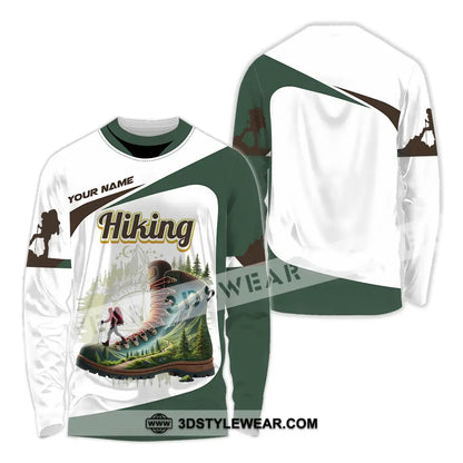 Unisex Shirt - Custom Text Hiking Lover Long Sleeve / S T-Shirt
