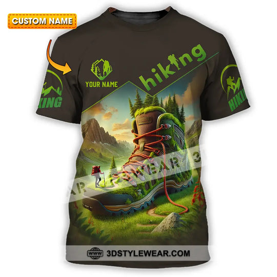 Unisex Shirt - Custom Text Shirt Hiking Lover style option 1