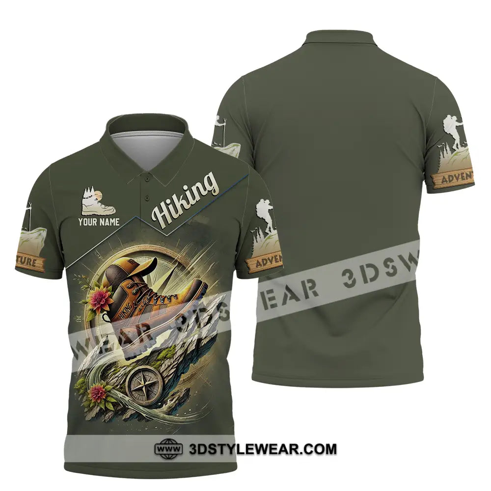 Unisex Shirt - Custom Text Shirt Hiking Polo Shirt / S T-shirt