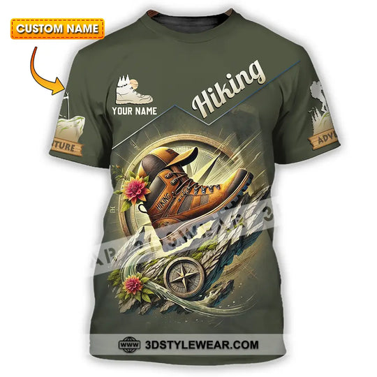 Unisex Shirt - Custom Text Shirt Hiking style option 1
