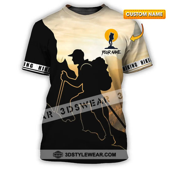 Unisex Shirt - Custom Text Shirt Hiking style option 1
