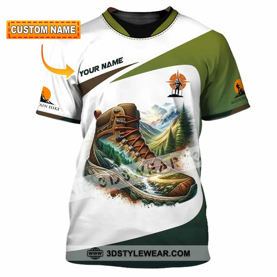 Unisex Shirt - Custom Text Shirt Hiking style option 1