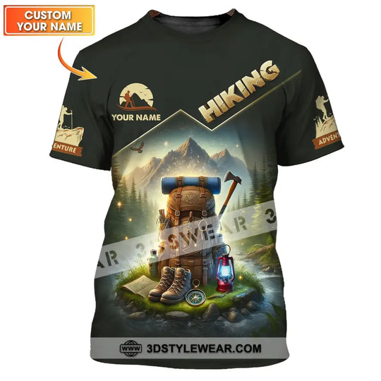 Unisex Shirt - Custom Text Shirt Hiking style option 1