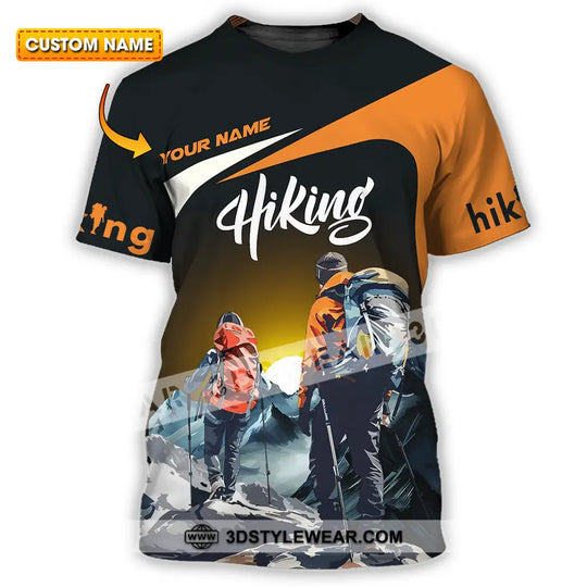 Unisex Shirt - Custom Text Shirt Hiking style option 1