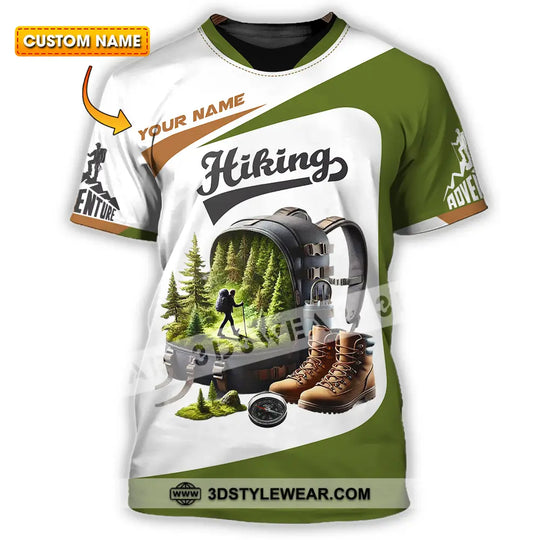 Unisex Shirt - Custom Text Shirt Hiking style option 1