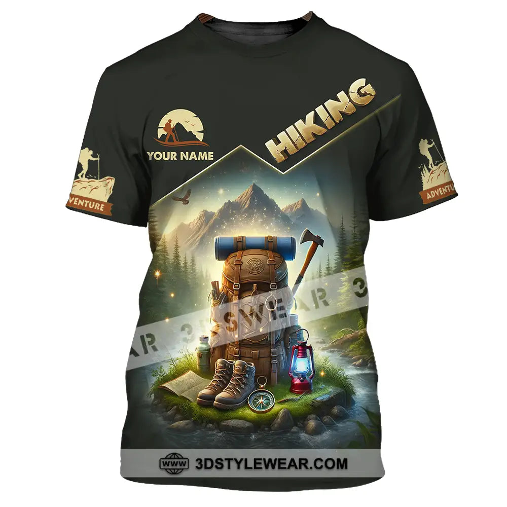 Unisex Shirt - Custom Text Shirt Hiking T-Shirt / S T-shirt