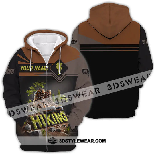 Unisex Shirt - Custom Text Shirt Hiking style option 4