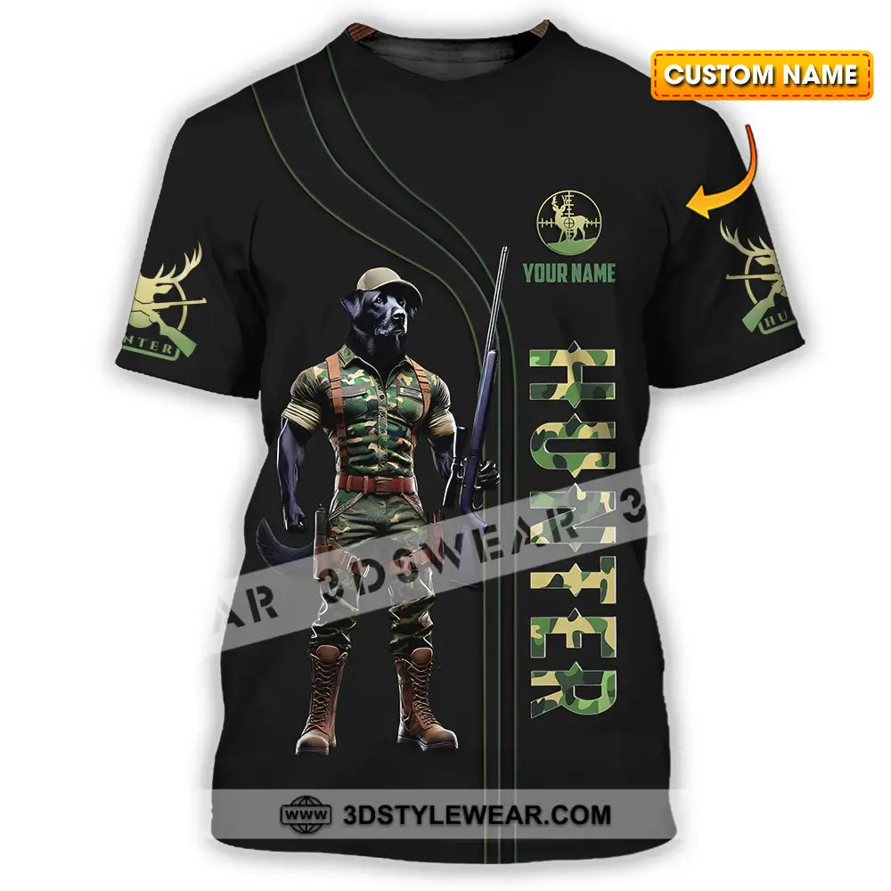 Unisex Shirt - Custom Text Shirt Hunter T-shirt