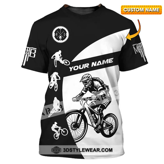 Unisex Shirt - Custom Text Mountain Bike Sport Shirt style option 1