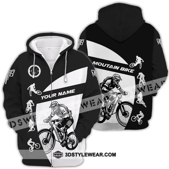 Unisex Shirt - Custom Text Mountain Bike Sport Shirt style option 4