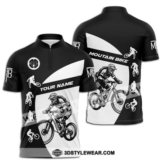 Unisex Shirt - Custom Text Mountain Bike Sport Shirt style option 2