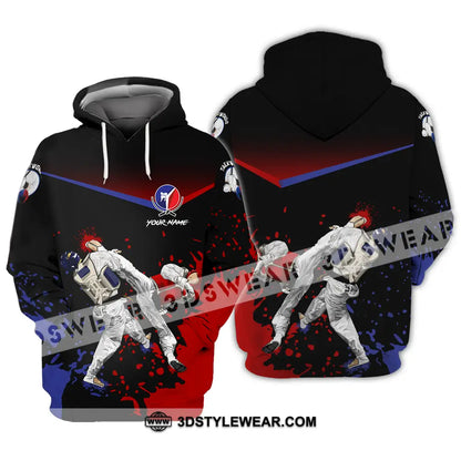 Unisex Shirt - Custom Text Shirt Taekwondo Shirt - Hoodie / S - T-shirt