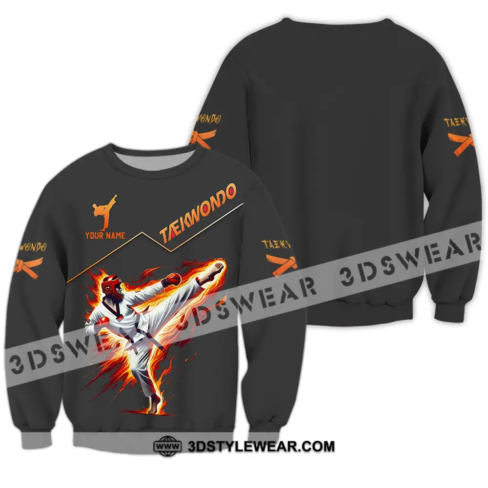 Unisex Shirt - Custom Text Shirt Taekwondo - Long Sleeve / S - T-shirt