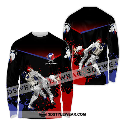 Unisex Shirt - Custom Text Shirt Taekwondo Shirt - Long Sleeve Shirt / S - T-shirt